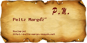 Peltz Margó névjegykártya